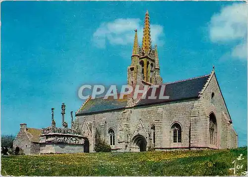 Moderne Karte La Bretagne en Couleurs La Chapelle et le Calvaire de Tronoen