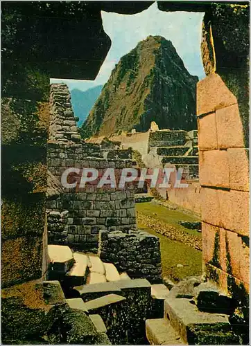 Moderne Karte Machu Picchu Detaile de les ruines