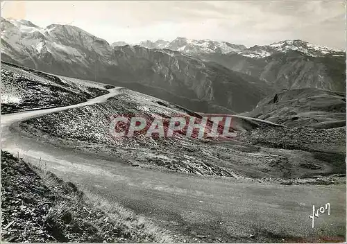 Moderne Karte L'Aubisque B Pyr La Route d'Aubisque pres de l'Hotel des Cretes Blanches Aubisque