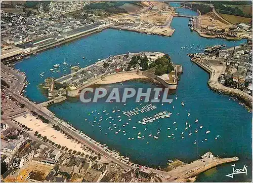 Moderne Karte Concarneau L'avant port la ville close et le port de peche