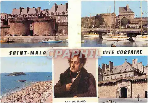 Cartes postales moderne Saint Malo Cite Corsaire Chateaubriand