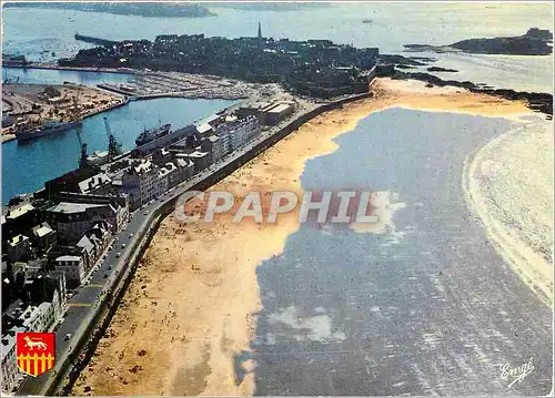 Cartes postales moderne Cote d'Emeraude Saint Malo Cite Corsaire L'Intra muros La Grande Plage