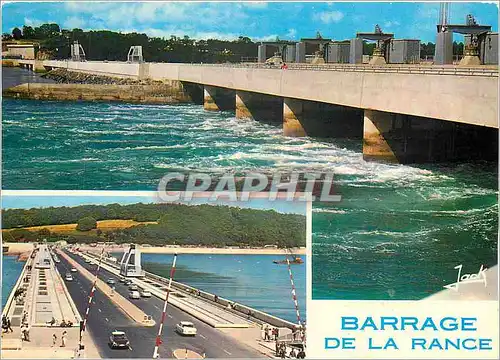 Cartes postales moderne Barrage de la Rance L'usine maremotrice au remplissage et la chaussee du barrage