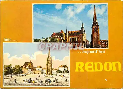 Cartes postales moderne Redon L et V Hier aujourd'hui