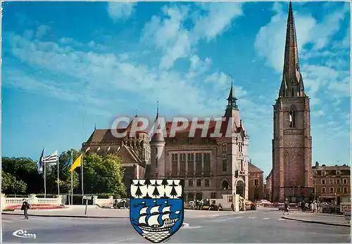 Cartes postales moderne Redon L et V L'Eglise St Sauveur sa tour romane