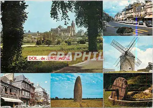 Cartes postales moderne Dol de Bretagne Moulin