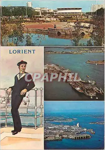 Moderne Karte Lorient Morbihan Le Palais des Congres