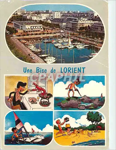 Cartes postales moderne Une Bise de Lorient