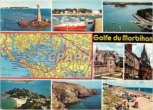 Moderne Karte Golfe du Morbihan