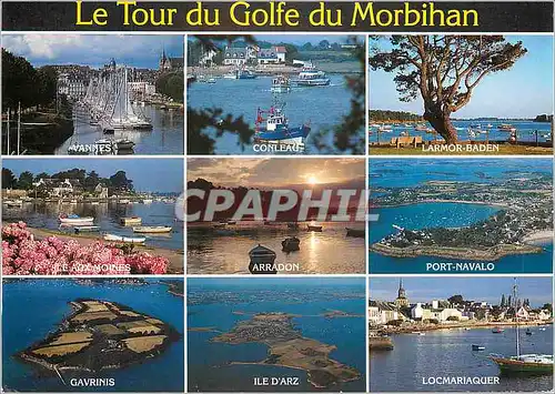 Cartes postales moderne Le Tour du Golfe du Morbihan Les vedetttes d'excursions