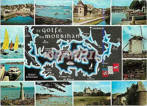 Moderne Karte Le Golfe du Morbihan