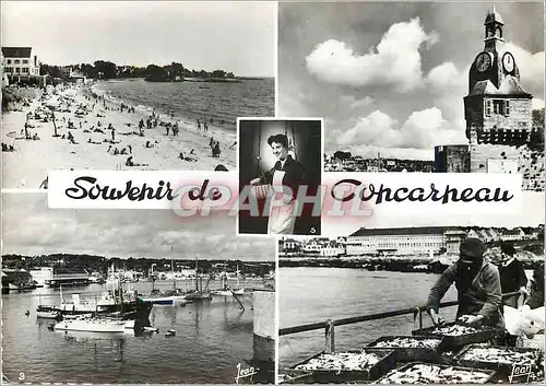 Moderne Karte Souvenir de Concarneau