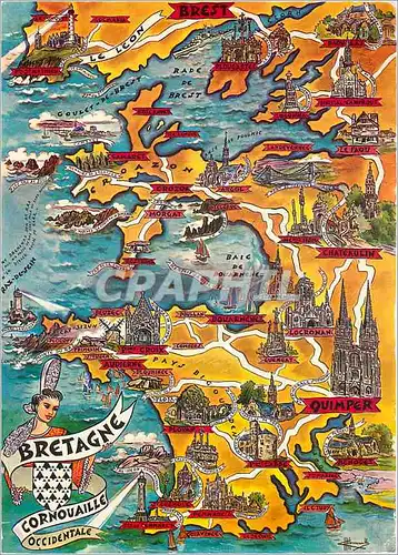 Cartes postales moderne Bretagne Cornouaille Occidentale