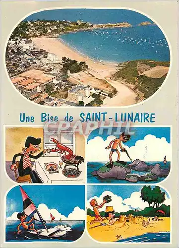 Cartes postales moderne Une Bise de Saint Lunaire