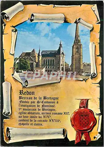 Cartes postales moderne Redon L et V L'Eglise St Sauveur