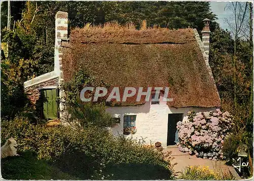 Moderne Karte Petite chaumiere bretonne sur les bords de l'Aven