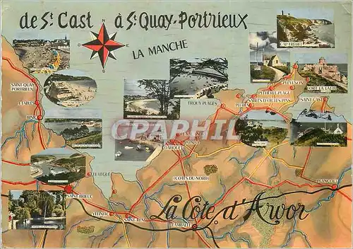 Cartes postales moderne La Cote d'Arvor St Cast a St Quay Portrieux