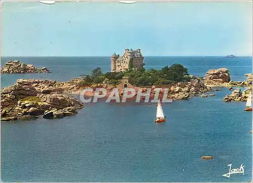 Cartes postales moderne La Cote de Granit Rose Le Chateau de Costaeres