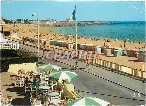 Moderne Karte La Bretagne Quiberon Morbihan La plage vers la Pointe de Ber Er Vil