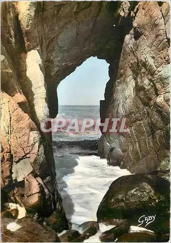 Moderne Karte La Cote Sauvage Presqu'ile de Quiberon Morbihan Arche de Kergroix