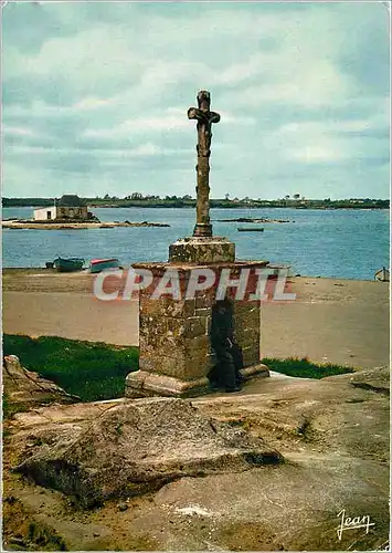 Moderne Karte Saint Cado Belz Morbihan Le Calvaire