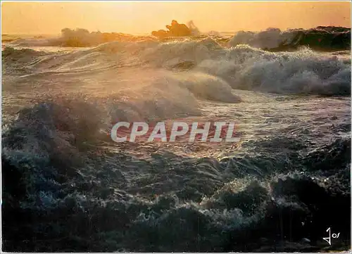 Cartes postales moderne Coup de vent de Suroit sur la cote bretonne