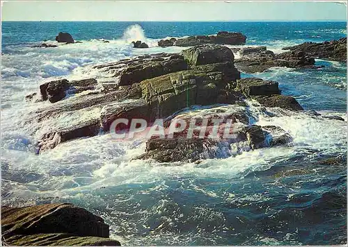 Moderne Karte La Bretagne Pittoresque Ecueils et Rochers de la Cote Sauvage