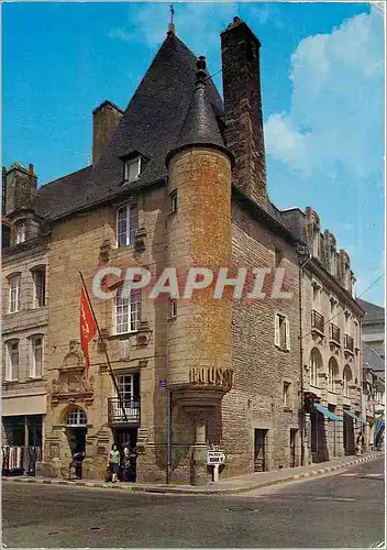 Moderne Karte Pontivy Morbihan Place du Martray Maison a tourelle de 1578