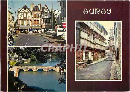 Cartes postales moderne Auray Vieilles maisons de la place et le quartier Saint Goustan