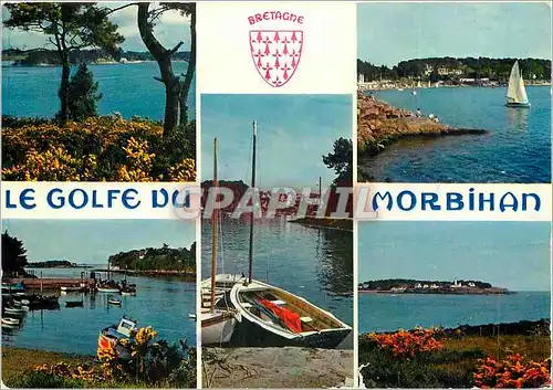 Moderne Karte Le Golfe du Morbihan
