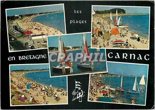 Cartes postales moderne Les Plages en Bretagne Carnac