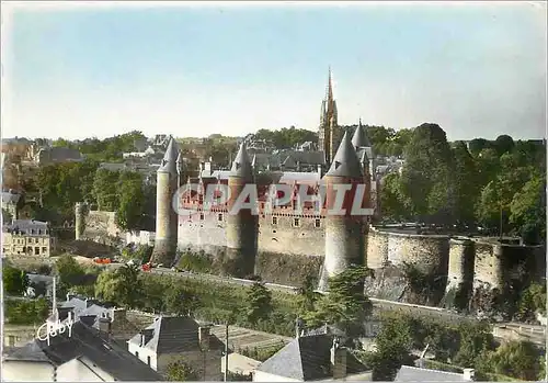 Moderne Karte Josselin Morbihan Le Chateau