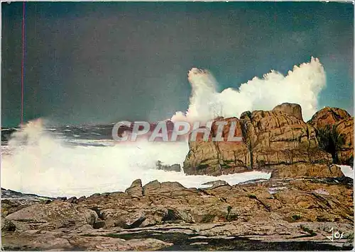 Moderne Karte Autour de nous voltigent les embruns des vagues d'Irlande