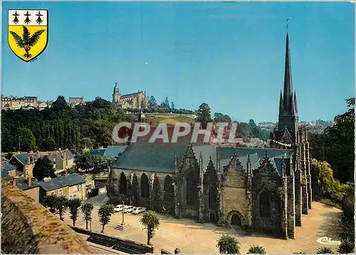 Cartes postales moderne Fougeres Eglise St Sulpice Eglise St Leonard