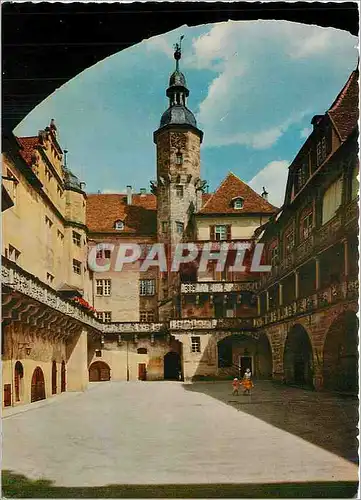 Cartes postales moderne Langenburg Hohenlohe Schlosshof