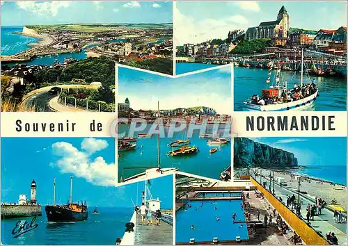 Cartes postales moderne Souvenir de Normandie Le Treport Seine Maritime