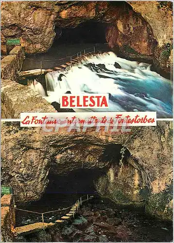 Moderne Karte Belesta La Fontaine