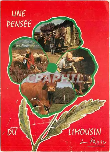 Cartes postales moderne Une Pensee du Limousin