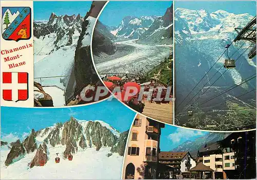 Cartes postales moderne Chamonix Mont Blanc Haute Savoie et le Massif du Mont Blanc
