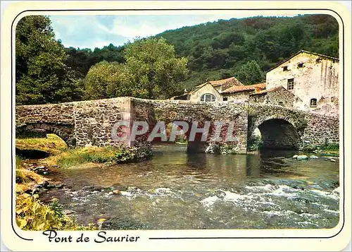 Moderne Karte Pont de Saurier