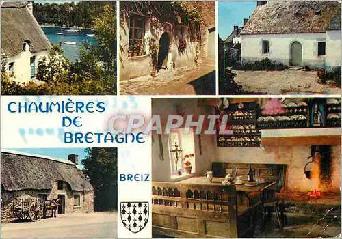 Cartes postales moderne Chaumieres de Bretagne