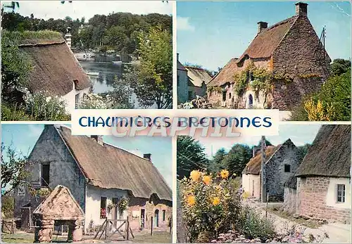 Cartes postales moderne Chaumieres Bretonnes