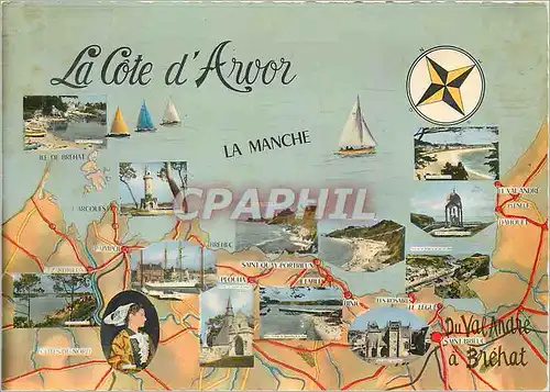 Cartes postales moderne La Cote d'Arvor La Manche