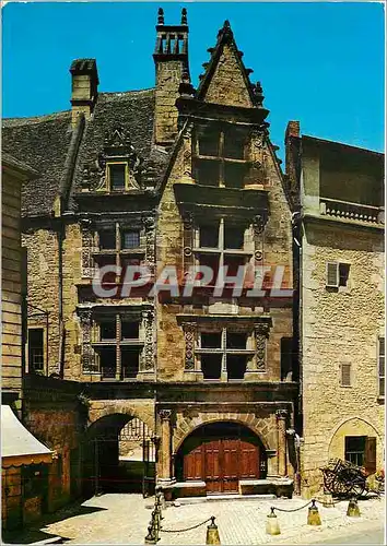 Moderne Karte Sarlat Dordogne Maison de la Boetie