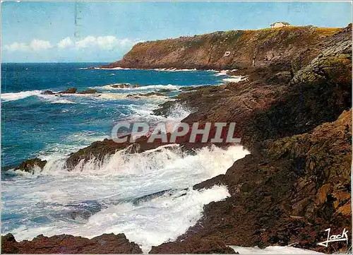 Moderne Karte Cote d'Emeraude Cancale La Pointe du Grouin par grosse mer