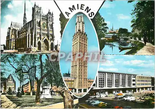 Moderne Karte Amiens Somme La Cathedrale