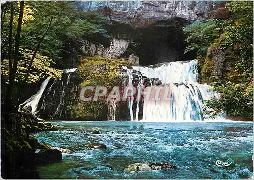 Moderne Karte Les beaux Sites de France La Source du Lizon La Cascade