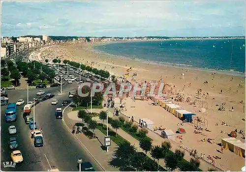 Moderne Karte La Baule La Plage vers Pornichet Vue prise de l'Hotel Majestic