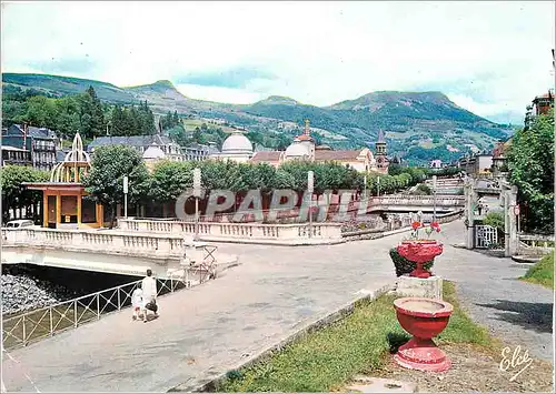 Moderne Karte La Bourboule P de D Les ponts et Etablissement Thermal