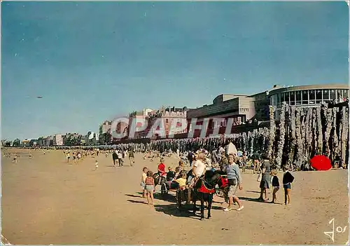 Cartes postales moderne Promenade sur la Plage entre Saint Malo et Parame L et V